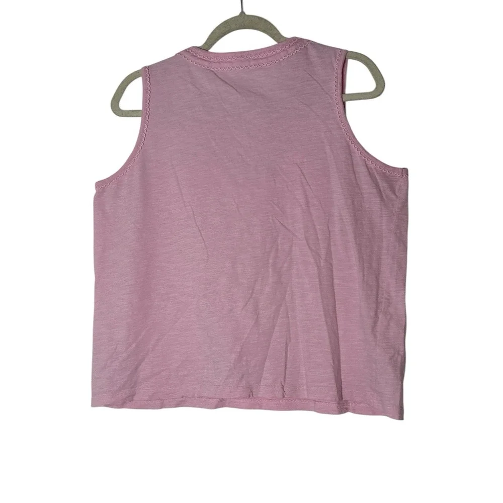 Boden Top Women's size US 10 Pink Sleeveless Essential Cotton Stretch Formal - Picture 3 of 8